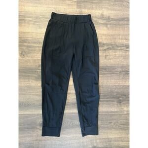 Porto San Francisco Women's Pull-On Crop Fan Club Pants SZ 2 (8) Lagenlook Black